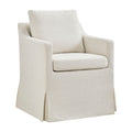 Serene Slipcovered Performance Fabric Dining Armchair