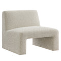 Amita Lattice Boucle Upholstered Armless Accent Chair