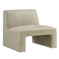 Amita Vegan Leather Armless Accent Chair