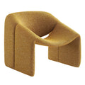 Vivi Looped Textural Fabric Curved Arm Accent Chair