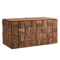 Duskin 39 Inch Geometric Block Design Wall Mounted TV Stand