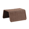 Eira Waterfall Natural Rattan Ottoman