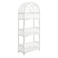 Ottilie 68 Inch Arched Natural Rattan Bookshelf