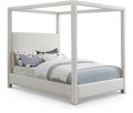 Estoril Linen Textured Fabric Upholstered Full Bed (3 Boxes)