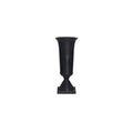 Cassia Cast Aluminum Vase Black