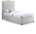 Fantine Linen Textured Fabric Upholstered Twin Bed