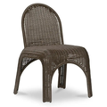 Kendall Set of 2 Outdoor Dining Chairs Wicker Iron Frame