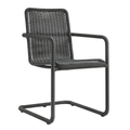 Abacus Outdoor Patio Wicker Dining Chairs Set of 2