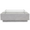 Gravelstone Rectangular Fire Table w/ Glass Surround