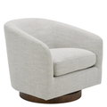 Oscy Leather Swivel Chair