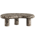 Elowen Outdoor Faux Marble Coffee Table