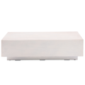 GRFC Faux Bois Coffee Table, Bone Finish