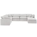 Indulge 140" Velvet Upholstered 7pc. Modular Sectional