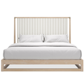 Pinstripe Slatted King Bed