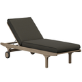 Saratoga Outdoor Teak Chaise Lounge Chair