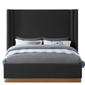 Halton Boucle Fabric Upholstered Bed