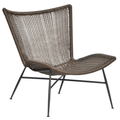 Paige Outdoor Accent Chair Brown