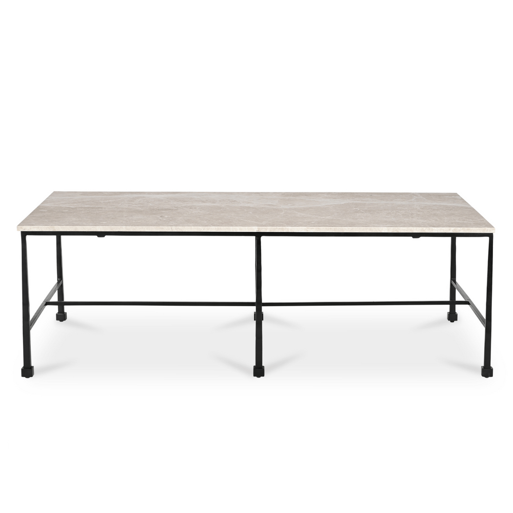 River Coffee Table with Botticino Marble