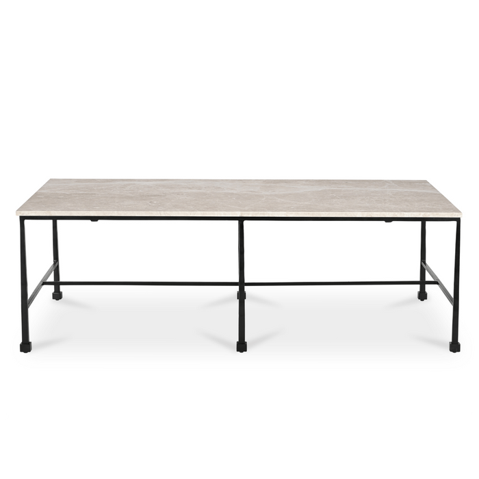 River Coffee Table with Botticino Marble