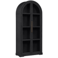 Corva Solid Wood Storage Cabinet in Black