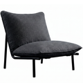 Morgan Outdoor Accent Chair Speckled Charcoal