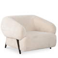 Devlin Lounge Chair Cream Faux Fur