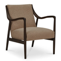 Yates Accent Chair Beige Faux Shearling