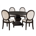 Twyla 5-piece Round Wood Dining Room Table Set