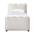 Forsythe Mohair Velvet Upholstered Twin Trundle Bed
