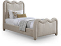 Fortuna Chenille Fabric Upholstered Twin Bed (3 Boxes)