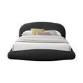 Francesca Teddy Fabric Upholstered Floating Queen Bed (3 Boxes)