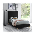Freya Velvet Upholstered Twin Bed