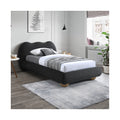 Henrietta Boucle Fabric Upholstered Twin Bed (3 Boxes)