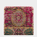 Amsterdam Ottoman in Magenta – Vibrant Tapestry Accent Seat