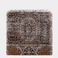 Amsterdam Ottoman in Taupe – Tapestry Accent Cube Seat