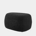 Black Pebble Ottoman – Small Zen-Inspired Eco-Friendly Seat
