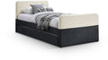 Honora Velvet Upholstered Twin Trundle / Storage Bed