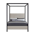 Idalia Linen Textured Fabric Upholstered King Bed