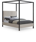 Idalia Linen Textured Fabric Upholstered King Bed