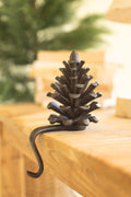 Cast Iron Pinecone Stocking Holder
