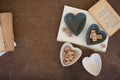 Hand-Carved Stone Heart Bowl - White