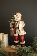 Faux Concrete Santa with List