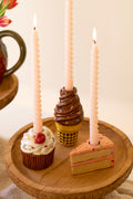 Set of Three Dessert Ceramic Taper Holders