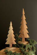 Set of Two Fir Wood Christmas Trees