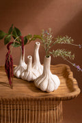 Set of Two Ceramic Garlic Bud Vases