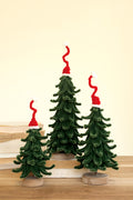 Botanica Set of Three Christmas Trees with Hats #9070