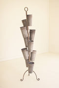 Metal French Pot Flower Tower