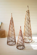 Set of Three Nesting Twig Christmas Trees