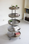 Five Tiered Round Metal Display Tower