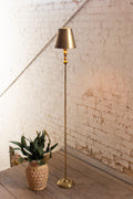 Antique Gold Table Lamp with Metal Shade
